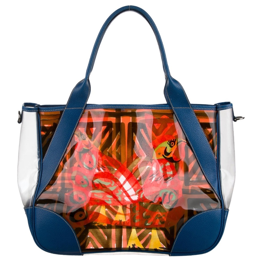 Prada Beach Vinyl and Leather Beach Tote - Picture 2 of 6